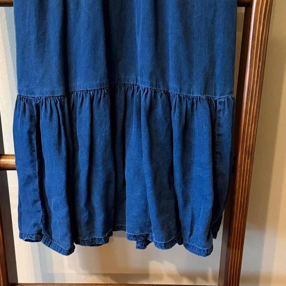 Old Navy Deep Blue Long Sleeve Denim Dress - Picture 5 of 5